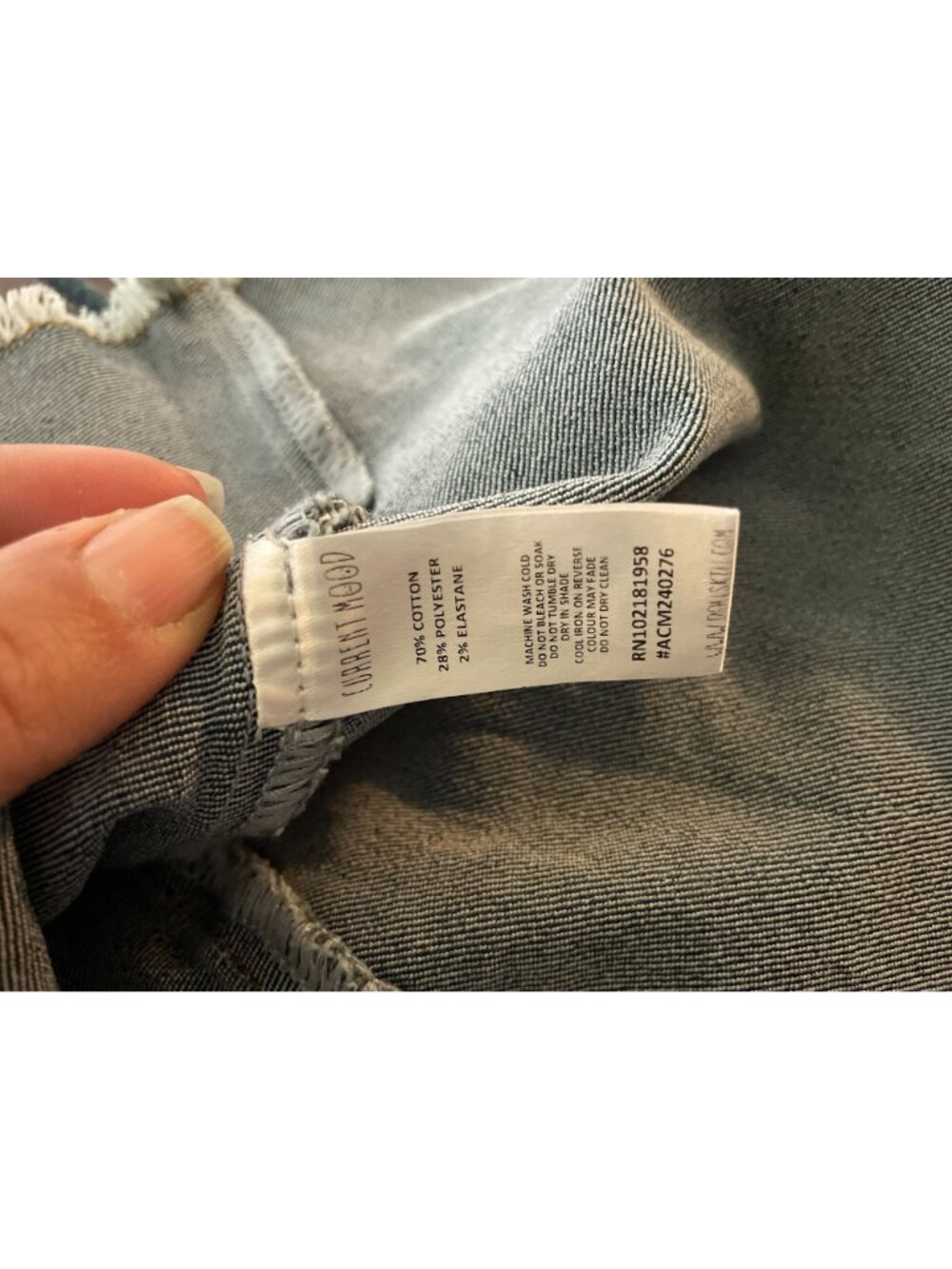 Dolls Kill Current Mood Little Miss Attitude Mini Denim Dress SZ M Grunge Fest - Picture 5 of 10